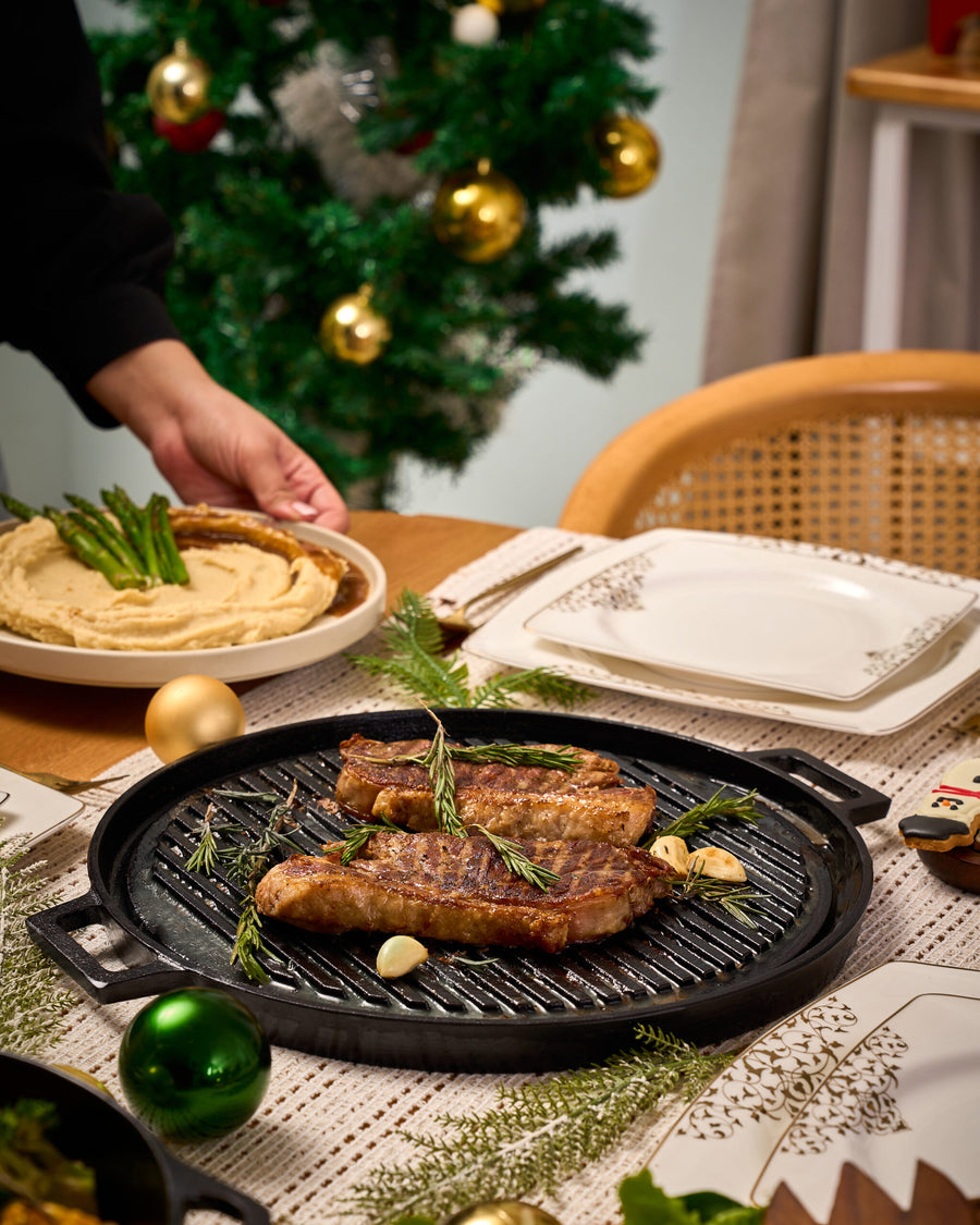 Round Double Side Grill 35 CM