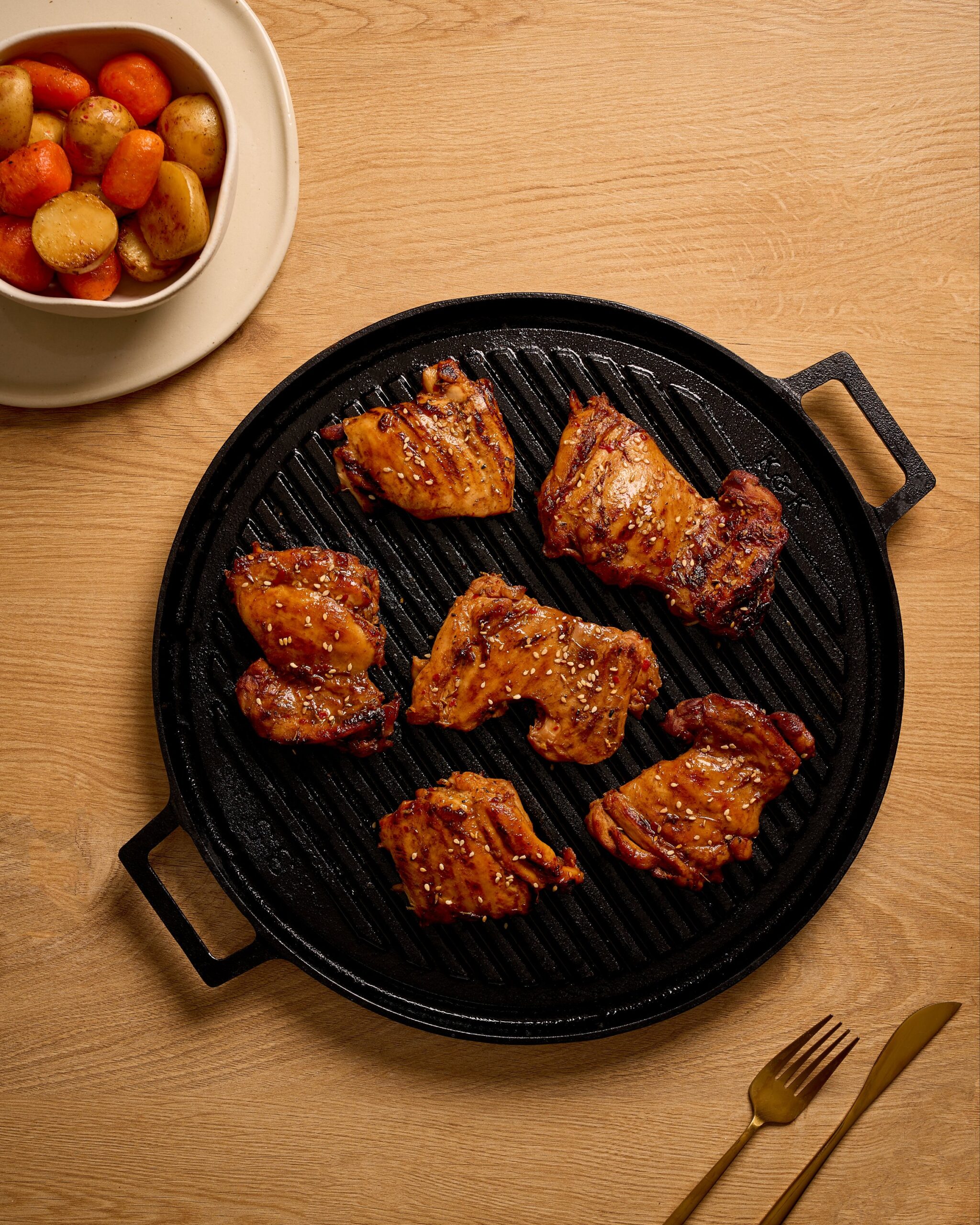 Round Double Side Grill 35 CM - Image 6